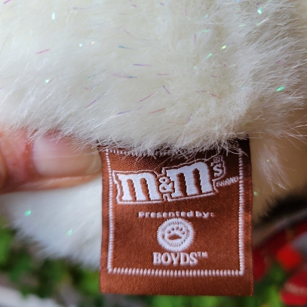 Rare Boyds Bears M&M Snowman Exclusive Brodie with Red & Green 10” Plush New - Picture 6 of 16